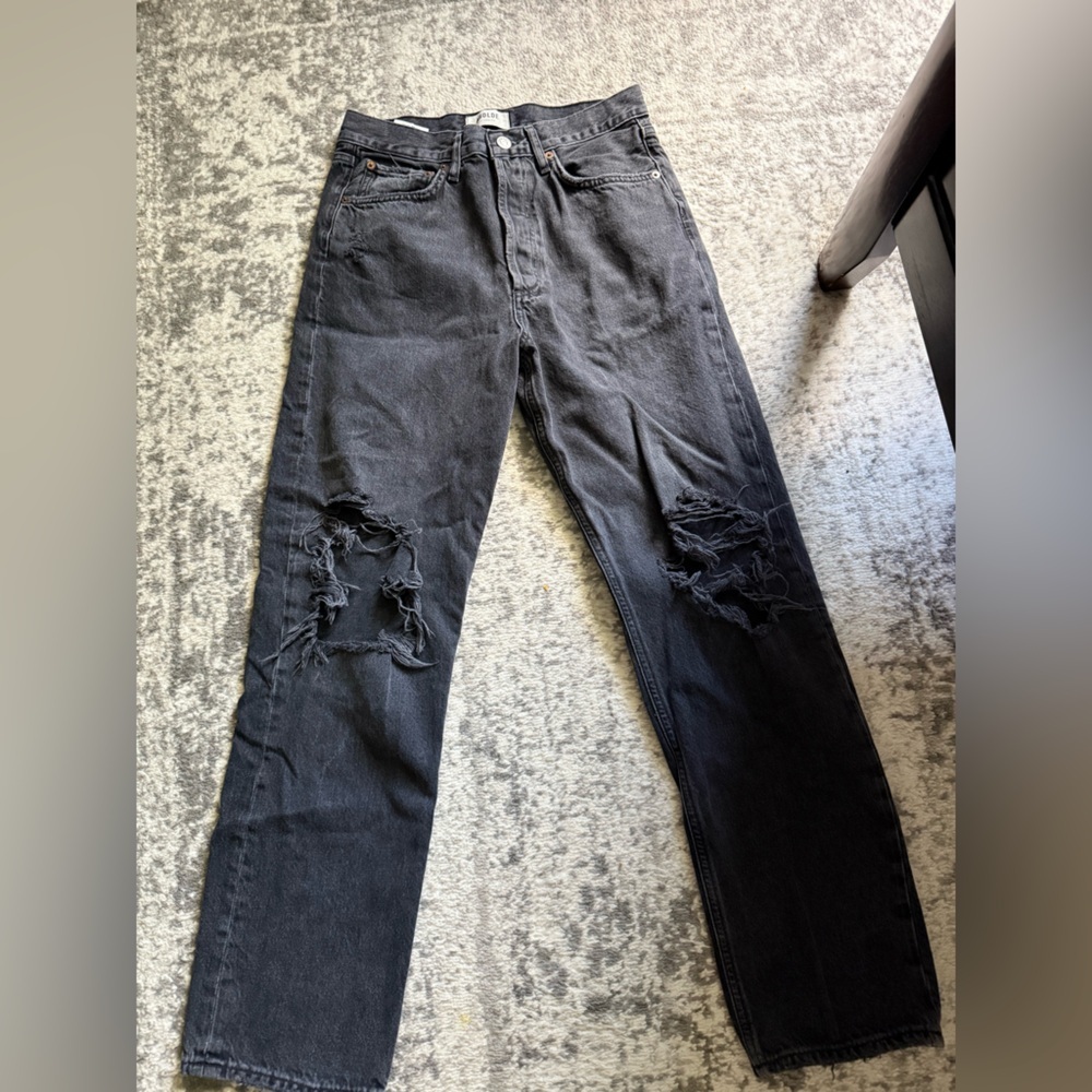 Agolde Women’s Jeans 90s boyfriend style black color size 25 - Picture 4 of 8